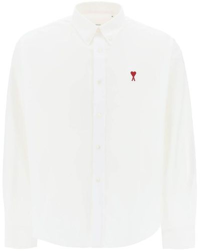 Ami Paris Ami De Coeur Boxy Shirt - White