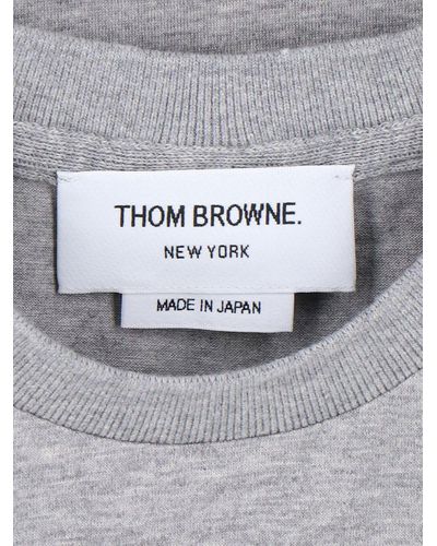 Thom Browne Logo T-shirt - Grey