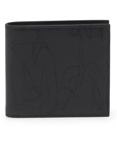 Alexander McQueen Calfskin Bifold Wallet - Black