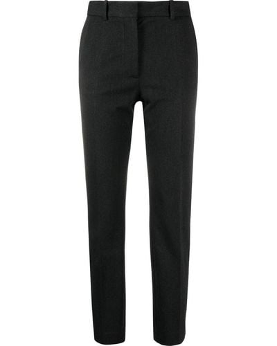 JOSEPH Coleman Tapered Cropped Trousers - Black
