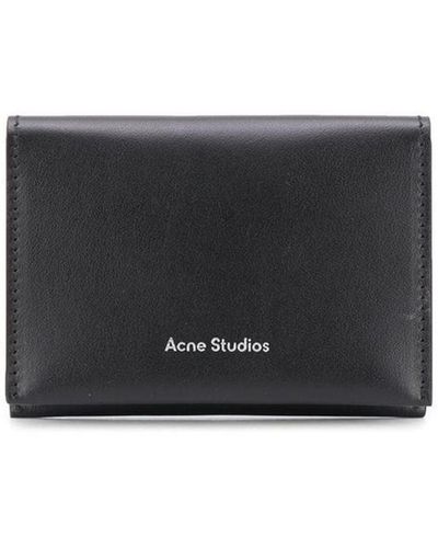 Acne Studios Leather Continental Wallet - Black