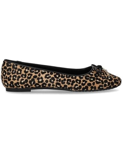 MICHAEL Michael Kors Nori Calfhair Ballet Flats - Black