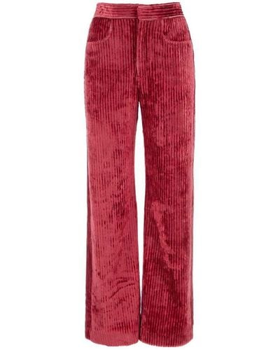Isabel Marant Straight-leg Corduroy Trousers - Red