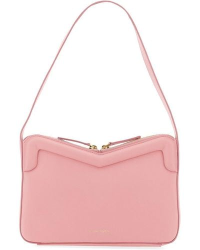 Mansur Gavriel M-frame Leather Bag - Pink
