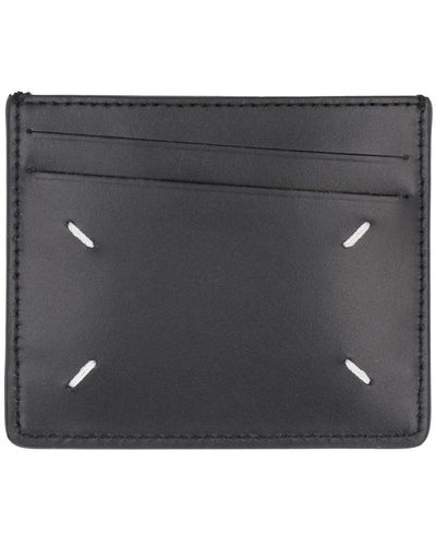 Maison Margiela Leather Card Holder - Grey