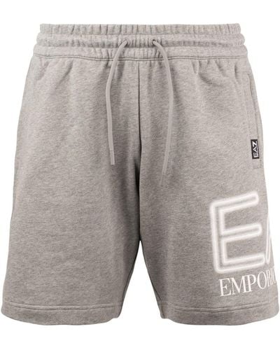 EA7 Logo Series Bermuda Shorts - Grey