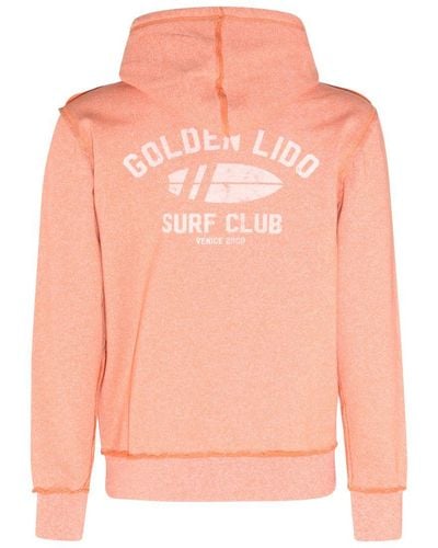 Golden Goose Orange Cotton Blend Sweatshirt - Pink