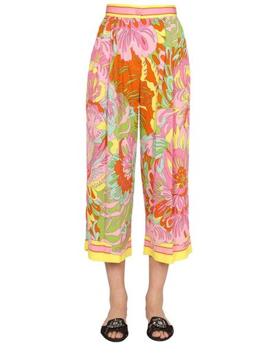 Dolce & Gabbana Trousers With 60s Print - Multicolour