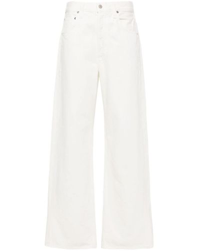 Citizens of Humanity Ayla Baggy Cuffed Crop Jeans - White