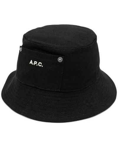 A.P.C. Hats - Black