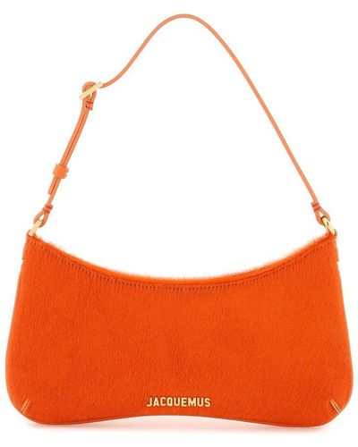 Jacquemus Le Bisou Calf-hair Shoulder Bag, Shoulder Bag, - Orange