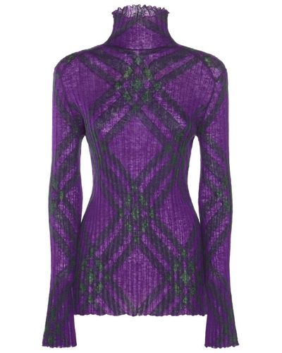 Burberry Sweaters - Purple
