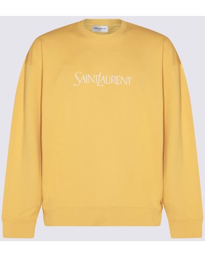 Saint Laurent Cotton Sweatshirt - Yellow