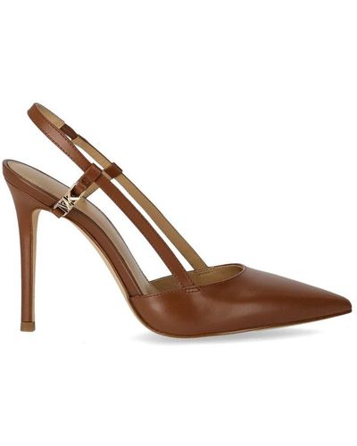 MICHAEL Michael Kors Veronica Luggage Slingback Pump - Brown