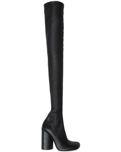 Burberry Over-the-knee 110mm Heel Boots - Black