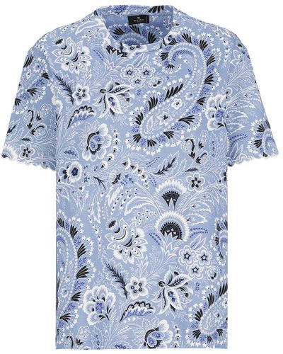 Etro T-Shirts And Polos Light - Blue