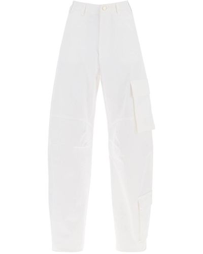 DARKPARK Rose Cargo Trousers - White