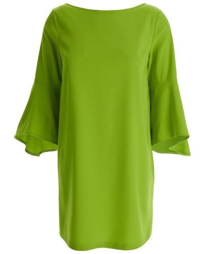 Liu Jo Lime Bell-Sleeve Mini Dress - Green