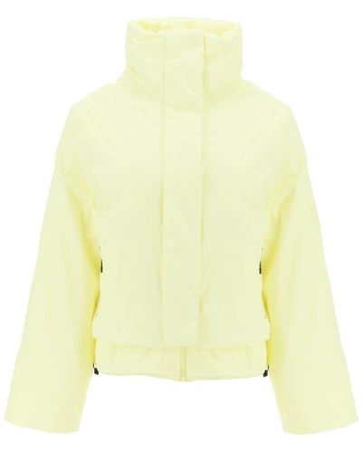 Rains 'fuse W' Lightweight Puffer Jacket - Yellow