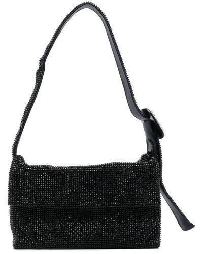 Benedetta Bruzziches Vitty La Mignon Crystal-embellished Mini Bag - Black