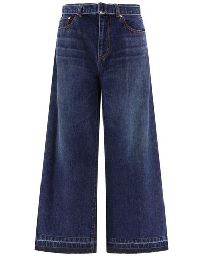 Sacai Belted Jeans - Blue