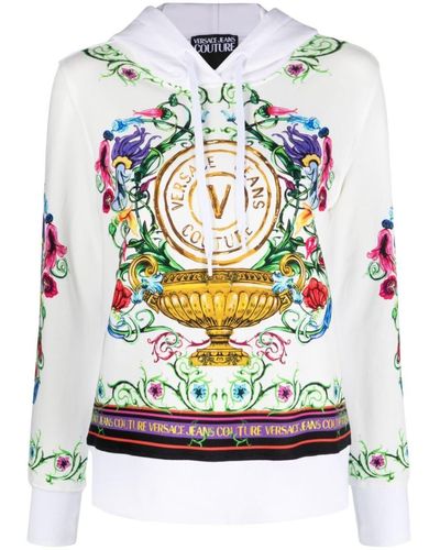 Versace Jeans Couture Sweatshirt With Print - Gray
