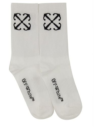 Off-White c/o Virgil Abloh Off- Socks With Logo - White