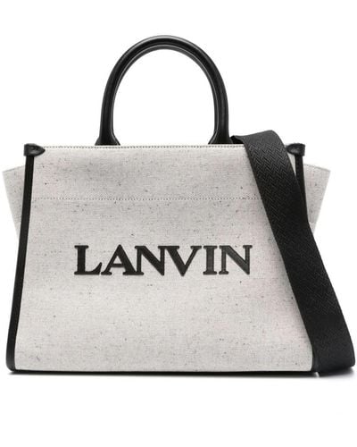 Lanvin Logo-embossed Tote Bag - White