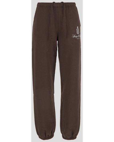 Sporty & Rich Cotton Sweatpants - Brown