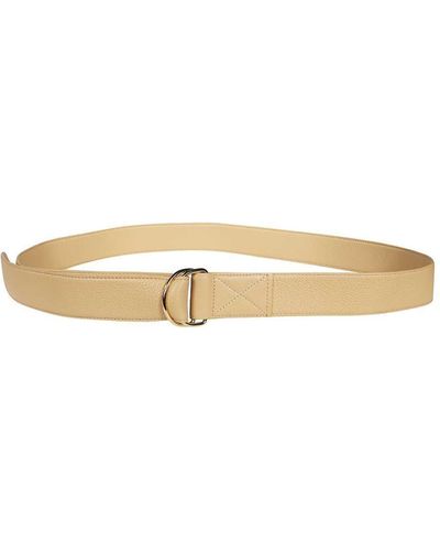 Max Mara Norma Leather Belt - Natural