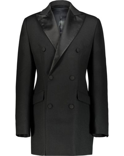 Wardrobe NYC Sculptured Blazer Dress Clothing - Black