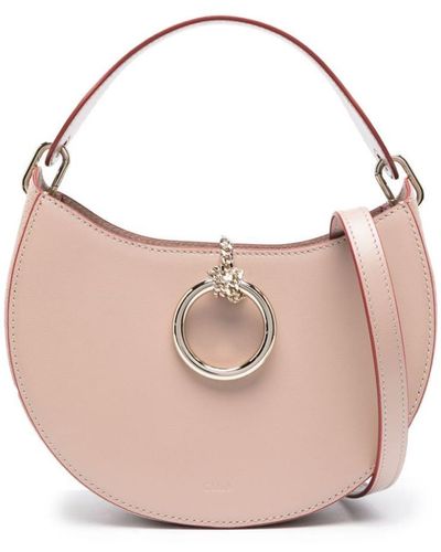 Chloé Arlene Medium Leather Shoulder Bag - Pink