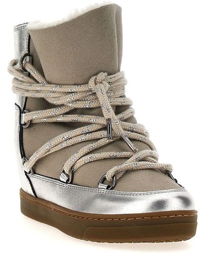 Isabel Marant Nowles Boots, Ankle Boots - Metallic