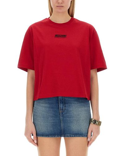 Moschino T-shirt With Logo - Red