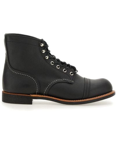 Red Wing Wing Shoes Iron Ranger Boot - Black