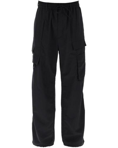 Y-3 Crinkle Nylon Pants - Black