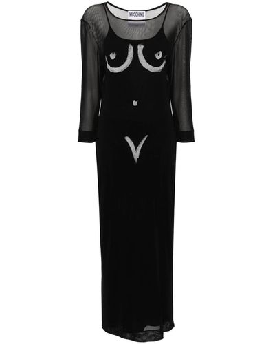 Moschino Dress With Print - Black