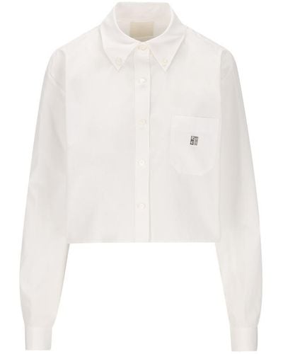 Givenchy Cropped Shirt - White