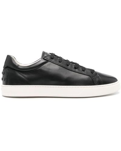 Tod's Low-top Leather Trainers - Black