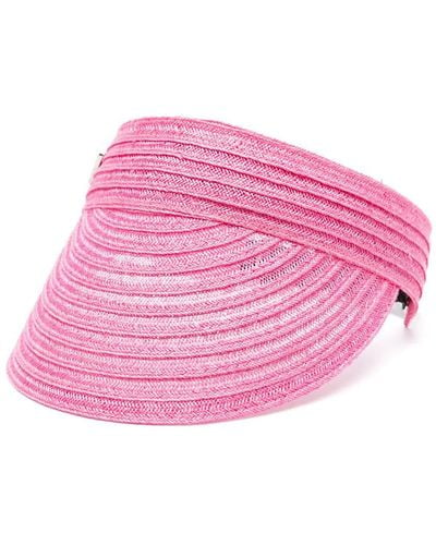 Borsalino Braided Visor Accessories - Pink