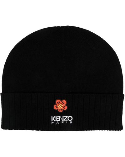 KENZO Boke Flower Wool Beanie - Black