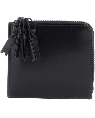 Comme des Garçons Comme Des Garcons Wallet Leather Multi-zip Wallet With - Black