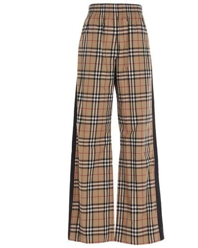Burberry Louane Trousers Beige - Natural
