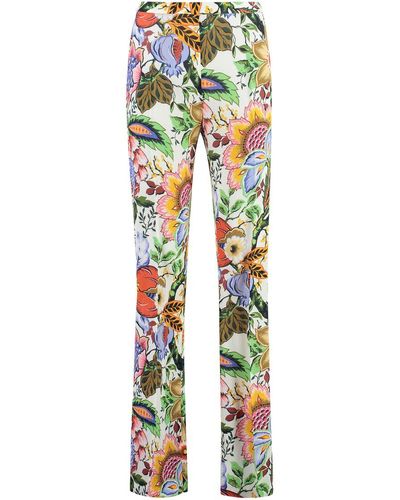 Etro Printed Wide-leg Pants - Multicolor