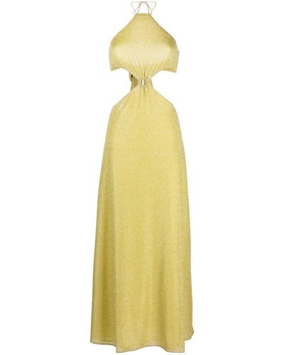 Oséree Lumièrie Cut-out Maxi Dress - Yellow