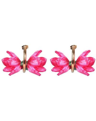 La DoubleJ Small Flora Earrings - Pink