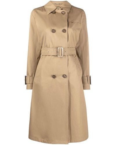 Herno Belted Double-breasted Trench Coat - Natural