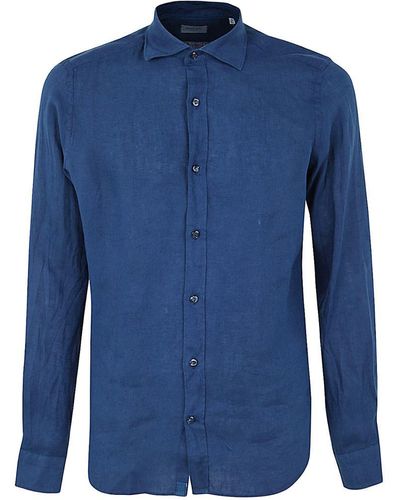 Tintoria Mattei 954 Linen Shirt - Blue