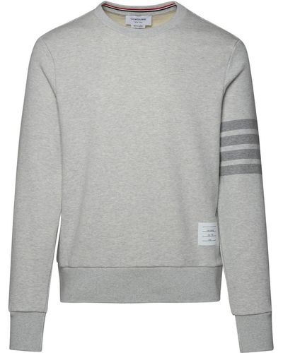 Thom Browne Cotton Sweatshirt - Grey