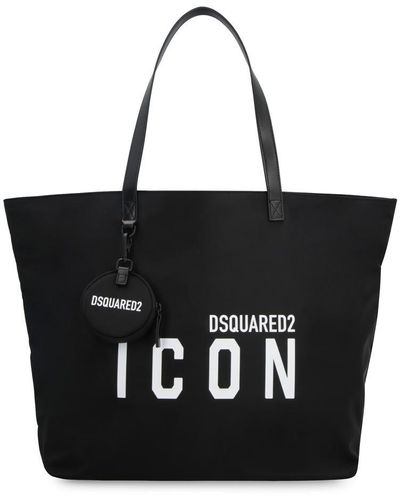 DSquared² Be Icon Nylon Tote - Black